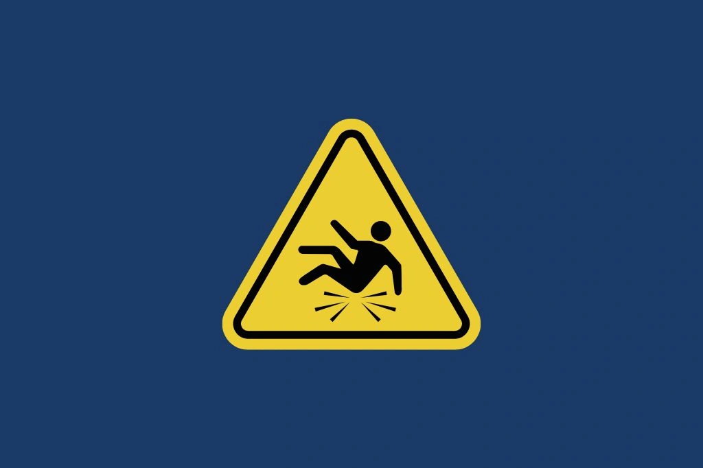 Graphic for illustrative purposes, representing an article which discusses the common causes of slip and fall accidents in BC
